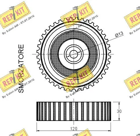 Deflection/Guide Pulley, timing belt