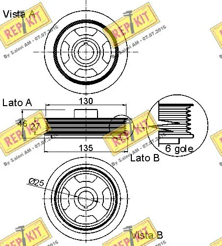 Belt Pulley, crankshaft