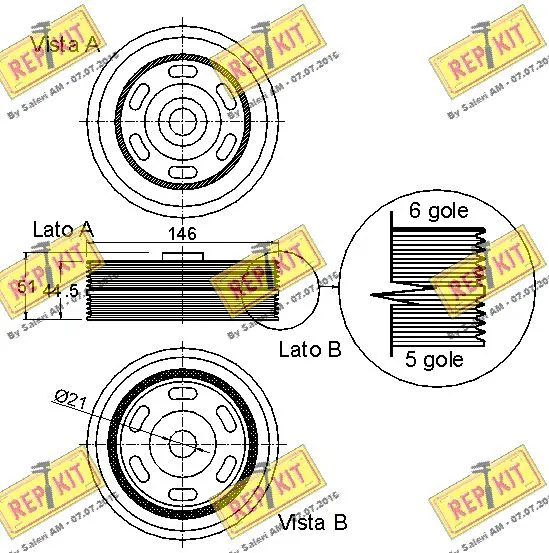 Belt Pulley, crankshaft