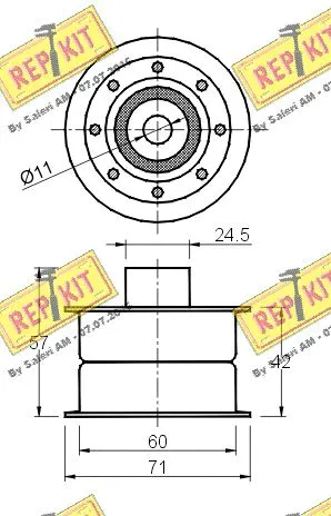 Deflection/Guide Pulley, timing belt