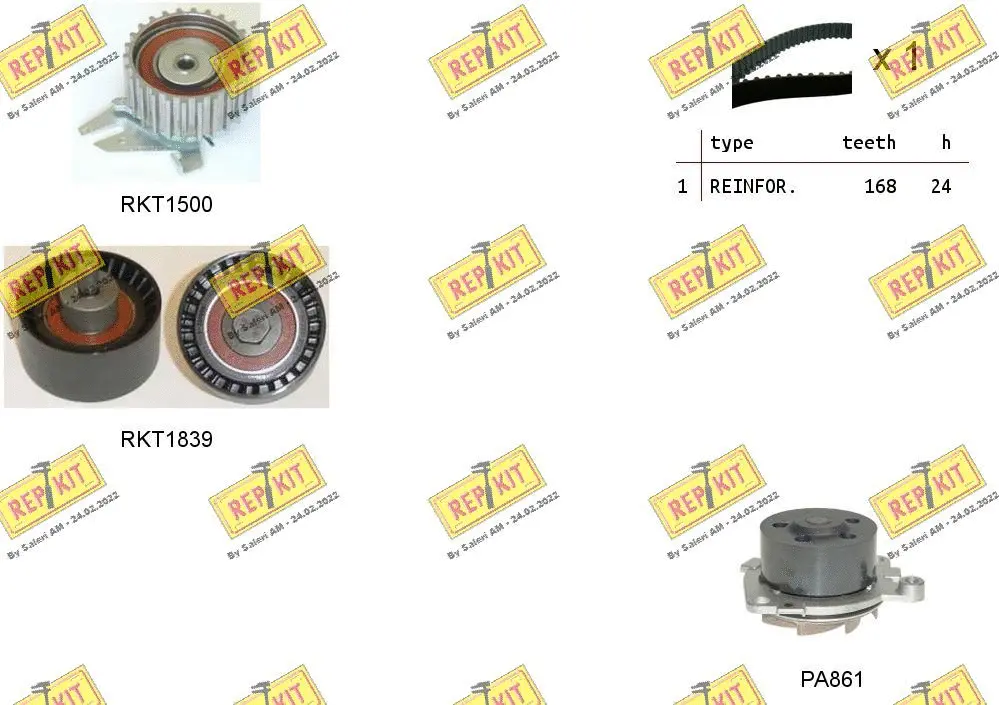 Water Pump & Timing Belt Kit (RKTK0944PA)