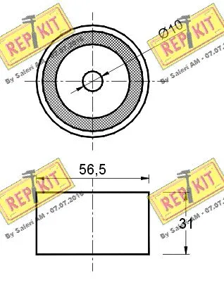 Deflection/Guide Pulley, timing belt