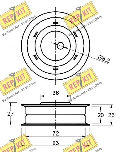 Tensioner Pulley, timing belt