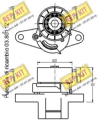 Belt Tensioner, V-ribbed belt
