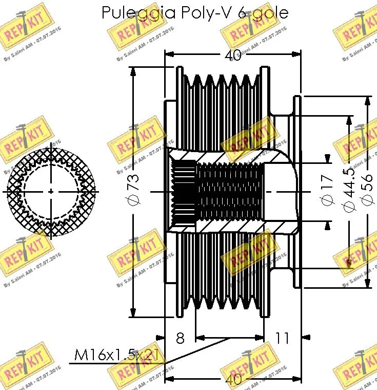 Alternator Freewheel Clutch