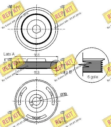 Belt Pulley, crankshaft