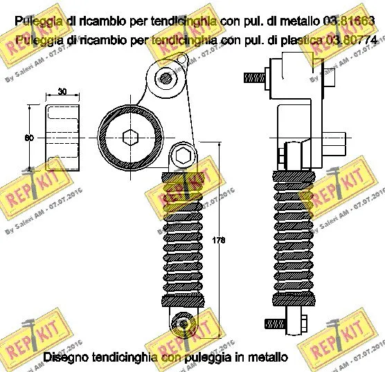 Belt Tensioner, V-ribbed belt