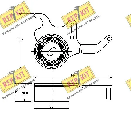 Tensioner Pulley, timing belt