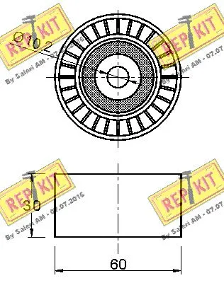 Deflection/Guide Pulley, timing belt