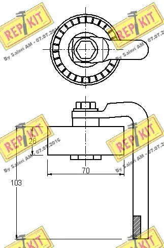 Belt Tensioner, V-ribbed belt