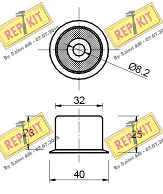 Deflection/Guide Pulley, timing belt