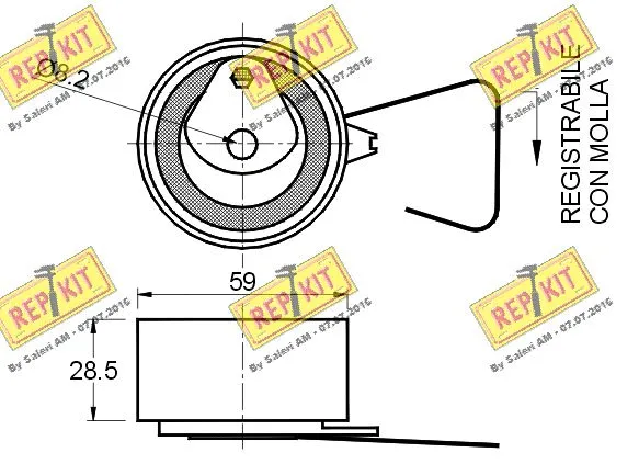 Tensioner Pulley, timing belt