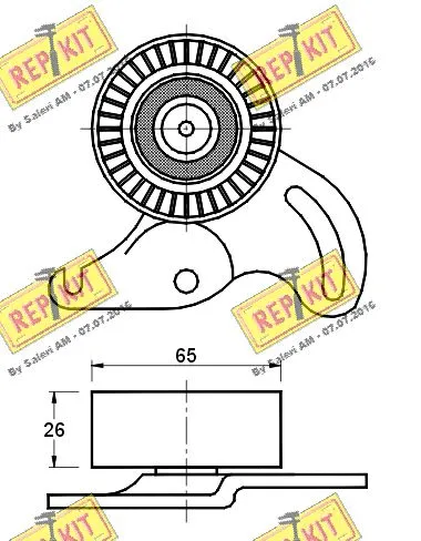 Belt Tensioner, V-ribbed belt