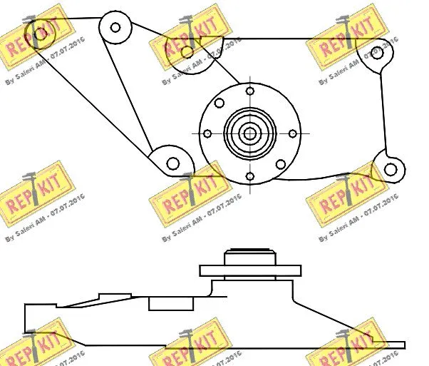 Belt Tensioner, V-ribbed belt