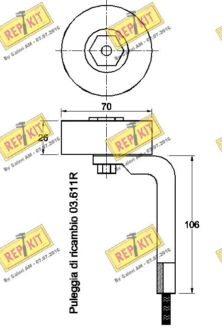 Belt Tensioner, V-ribbed belt
