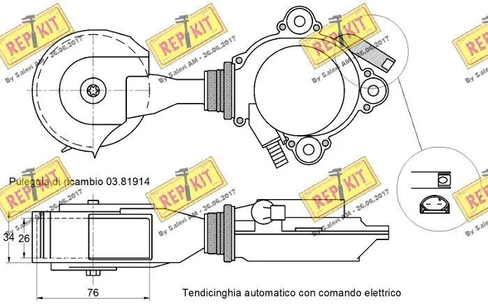 Belt Tensioner, V-ribbed belt