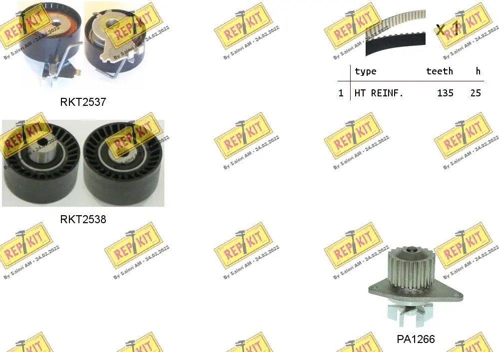 Water Pump & Timing Belt Kit (RKTK1080PA)