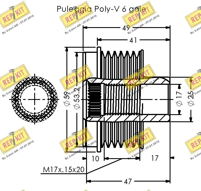 Alternator Freewheel Clutch
