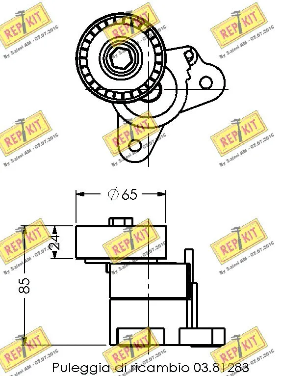 Belt Tensioner, V-ribbed belt