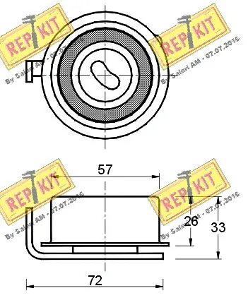 Tensioner Pulley, timing belt