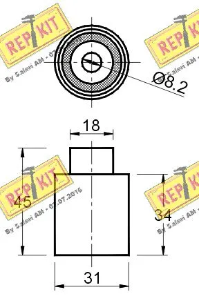 Deflection/Guide Pulley, timing belt