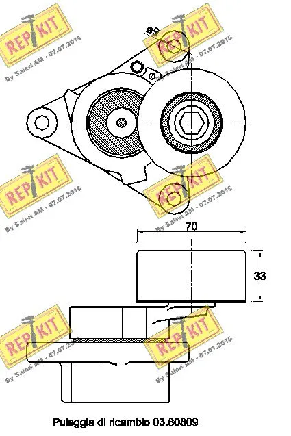Belt Tensioner, V-ribbed belt