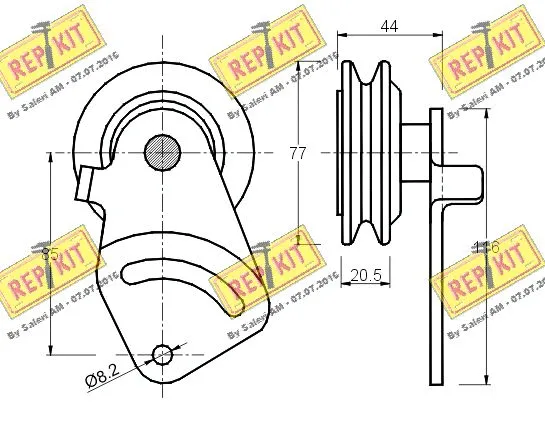 Belt Tensioner, V-ribbed belt