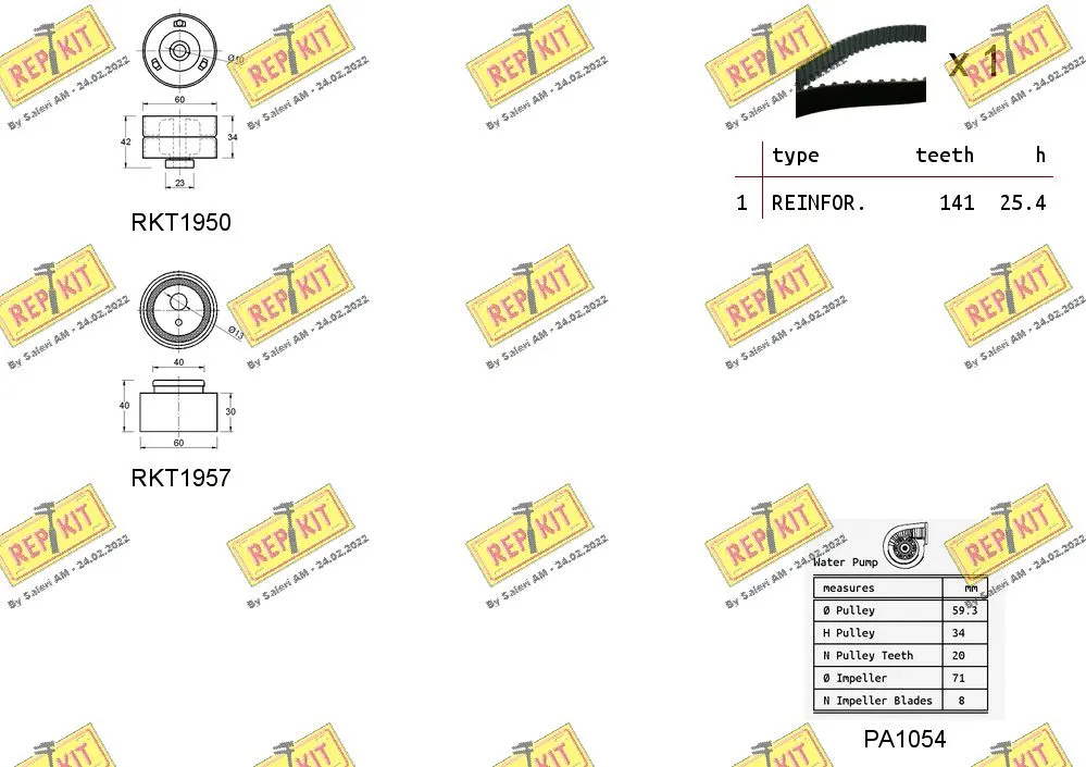 Water Pump & Timing Belt Kit