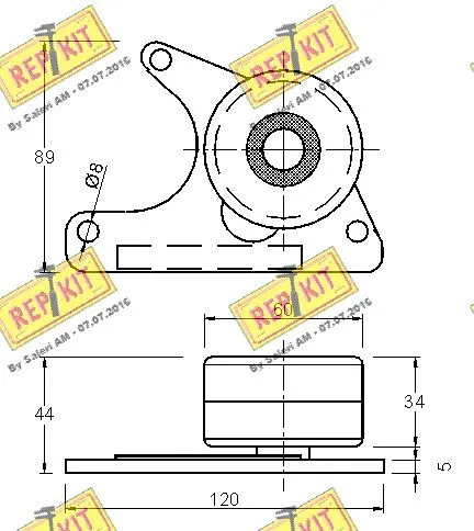 Deflection/Guide Pulley, timing belt