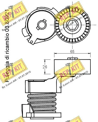 Belt Tensioner, V-ribbed belt