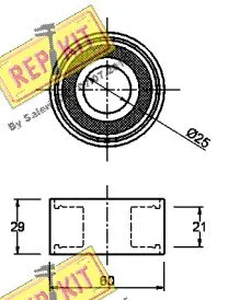 Deflection/Guide Pulley, timing belt