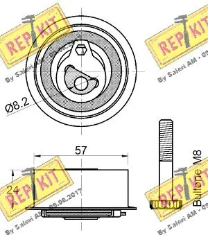 Deflection/Guide Pulley, timing belt