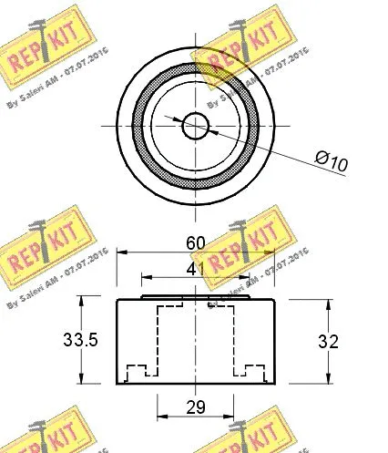 Deflection/Guide Pulley, timing belt