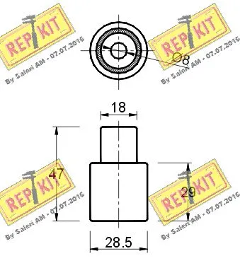 Deflection/Guide Pulley, timing belt