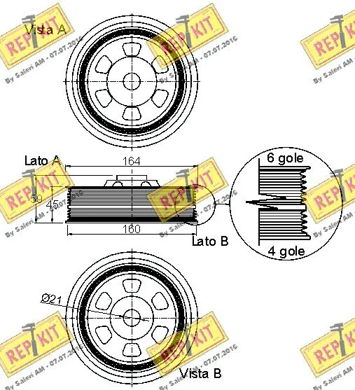 Belt Pulley, crankshaft