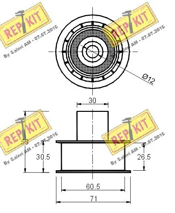 Deflection/Guide Pulley, timing belt