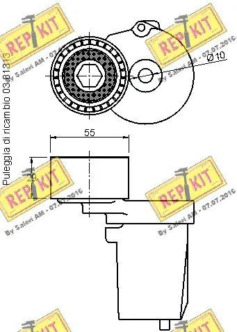 Belt Tensioner, V-ribbed belt