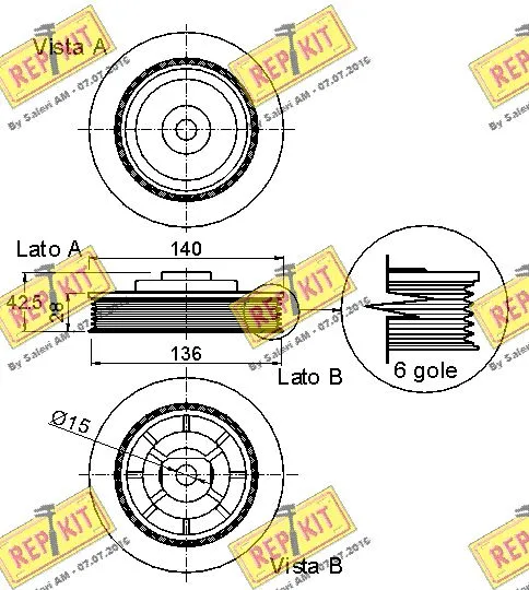 Belt Pulley, crankshaft