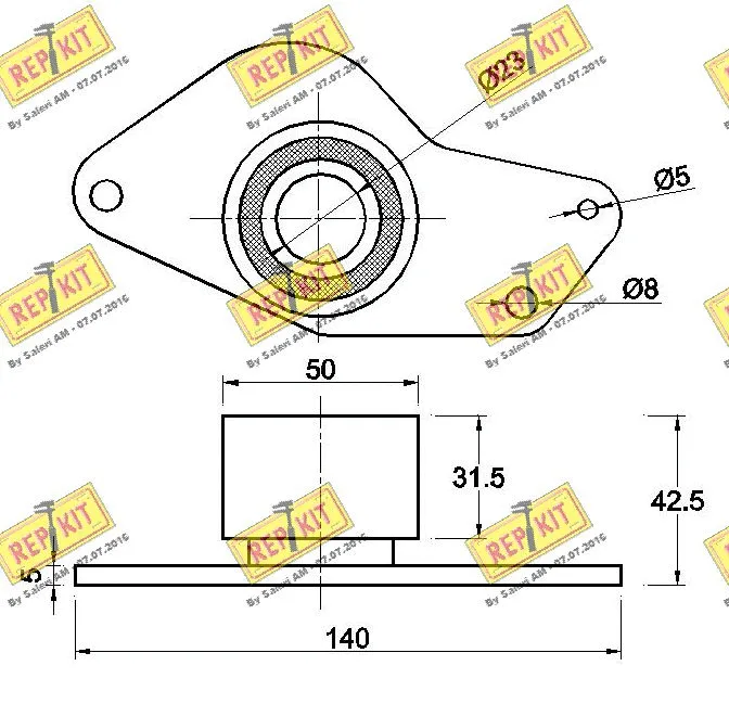 Deflection/Guide Pulley, timing belt