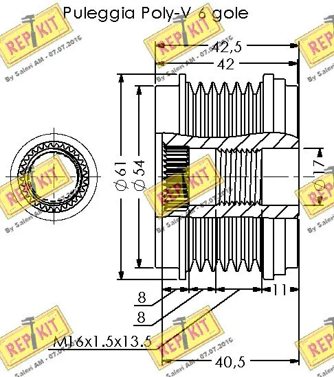 Alternator Freewheel Clutch