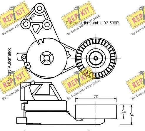 Belt Tensioner, V-ribbed belt