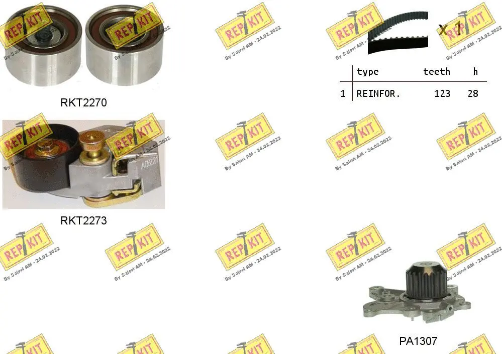 Water Pump & Timing Belt Kit (RKTK1070PA)