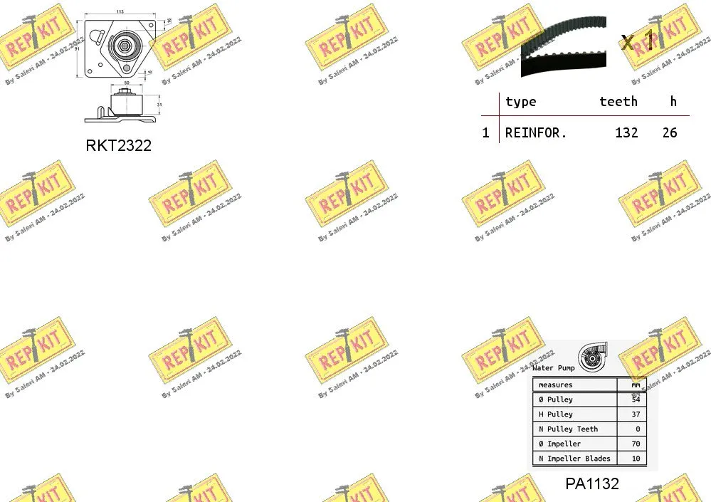 Water Pump & Timing Belt Kit