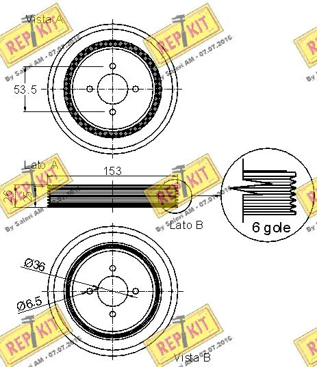 Belt Pulley, crankshaft