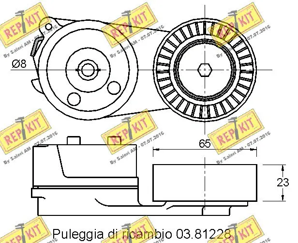 Belt Tensioner, V-ribbed belt