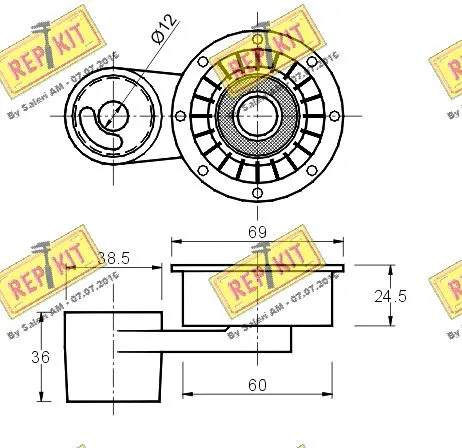 Tensioner Pulley, timing belt