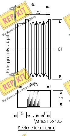 Alternator Freewheel Clutch