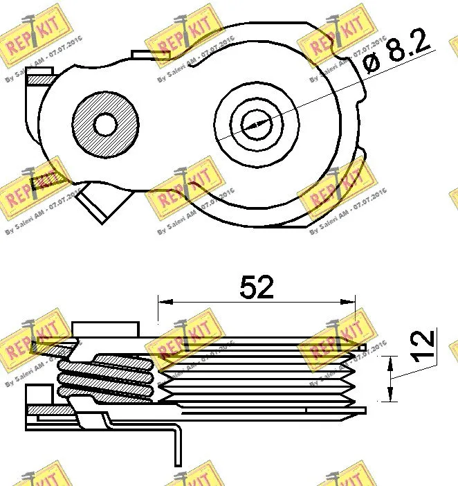 Belt Tensioner, V-ribbed belt