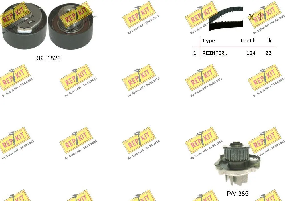 Water Pump & Timing Belt Kit (RKTK0842PA2)