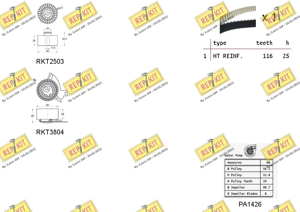 Water Pump & Timing Belt Kit